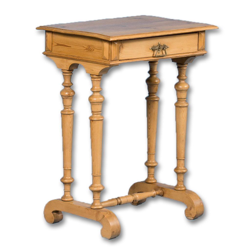 Antique 19th Century Danish Pine Side Table