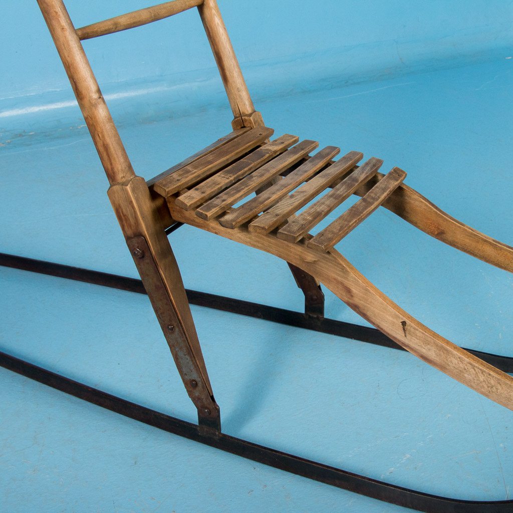 Antique 19th Century European Child's Kick Sled