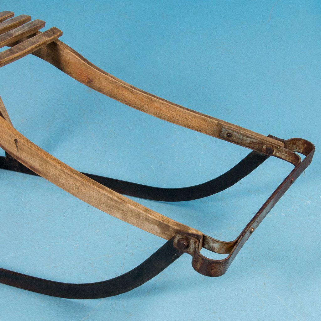 Antique 19th Century European Child's Kick Sled