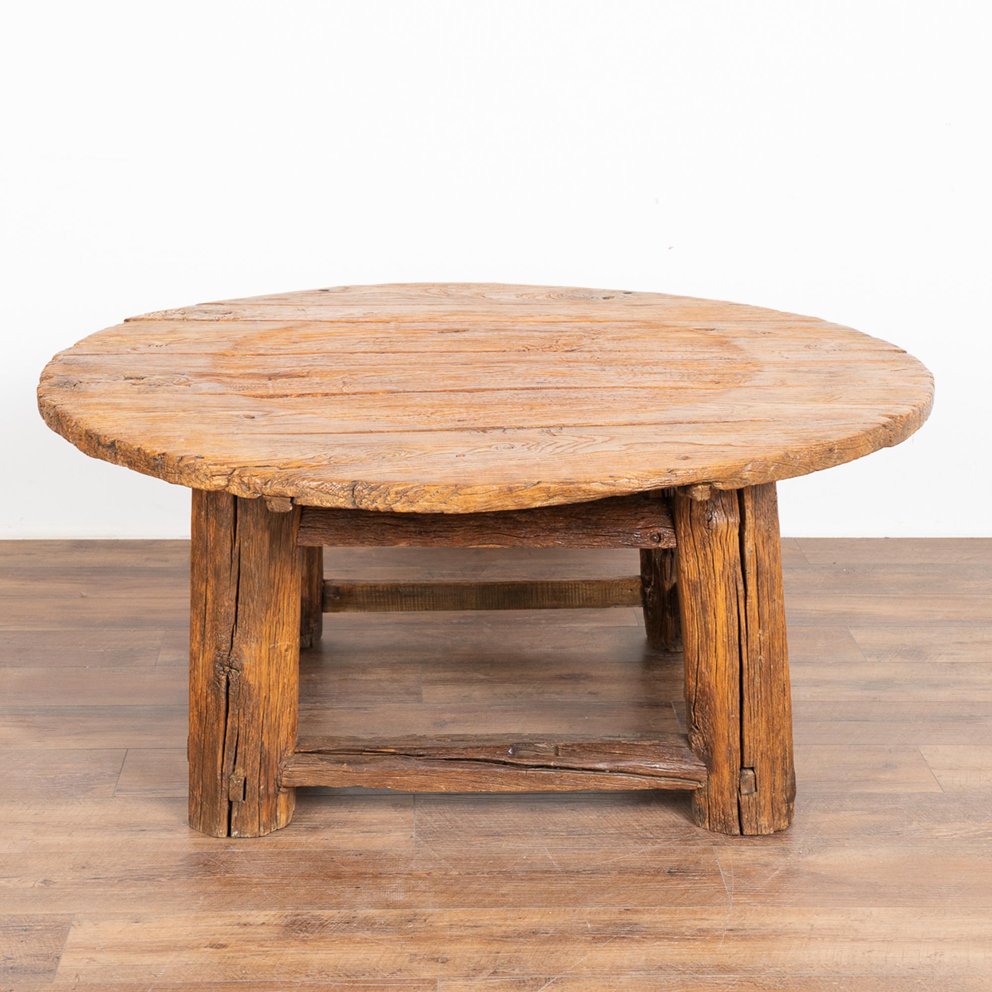Rustic Round Coffee Table, China circa 186080