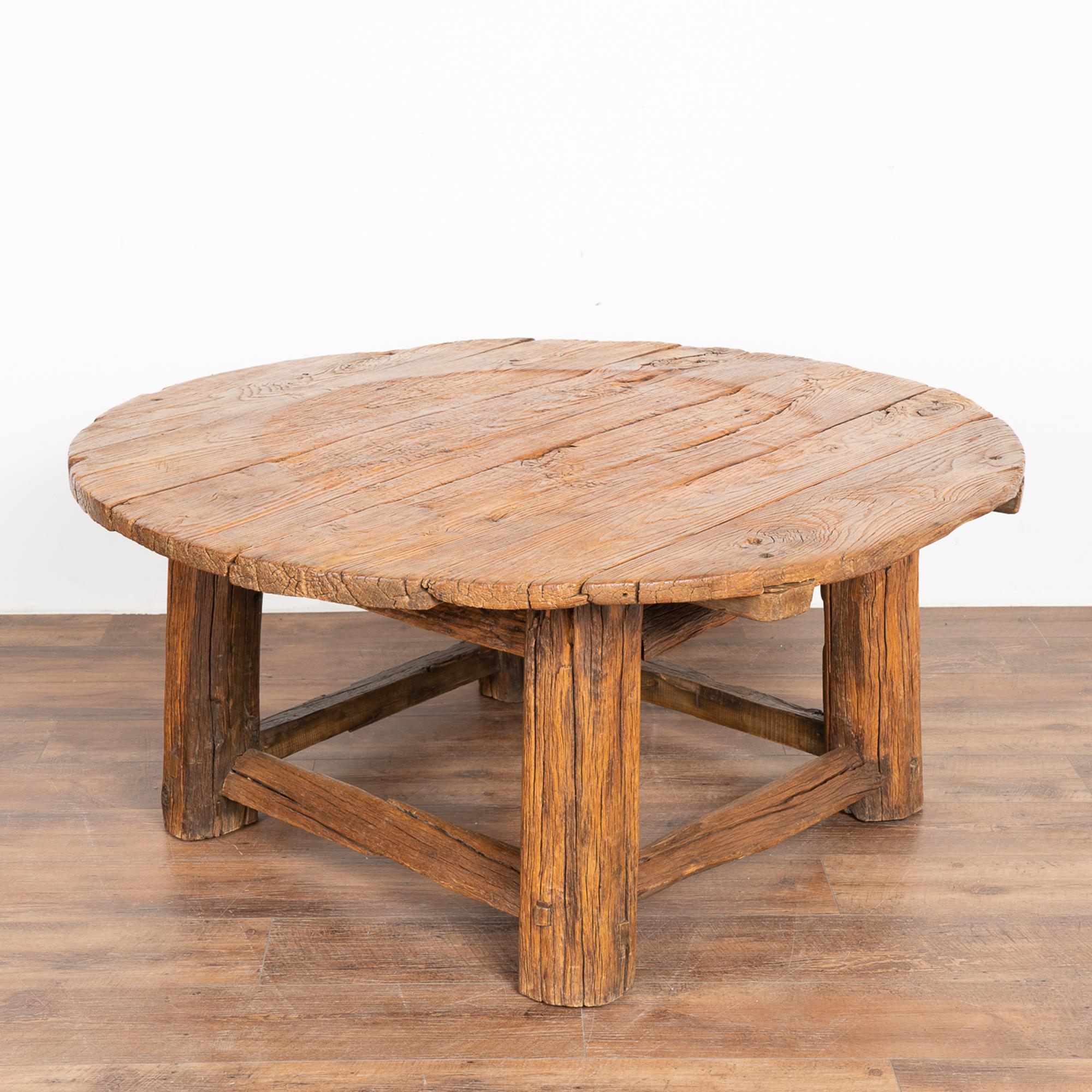 Rustic Round Coffee Table, China circa 186080