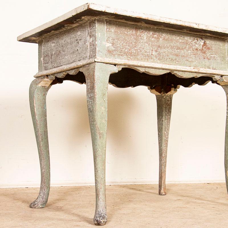 Antique Original Painted Gustavian Side Table from Sweden