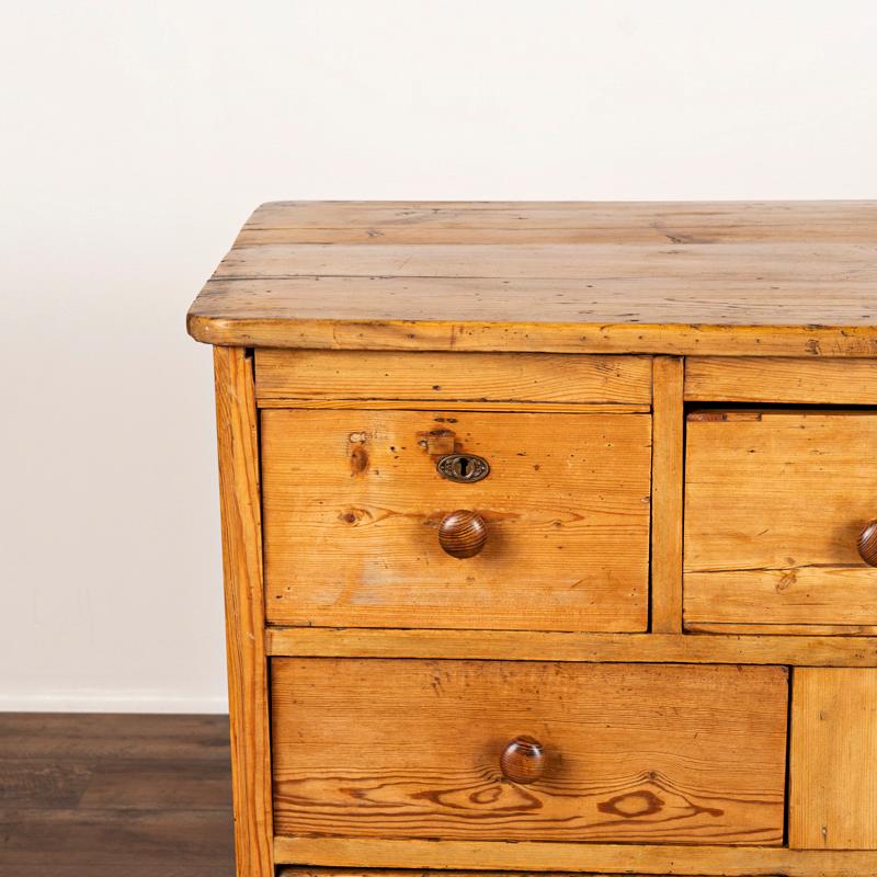 Antique Pine Shop Counter or Apothecary Perfect for Kitchen Island from