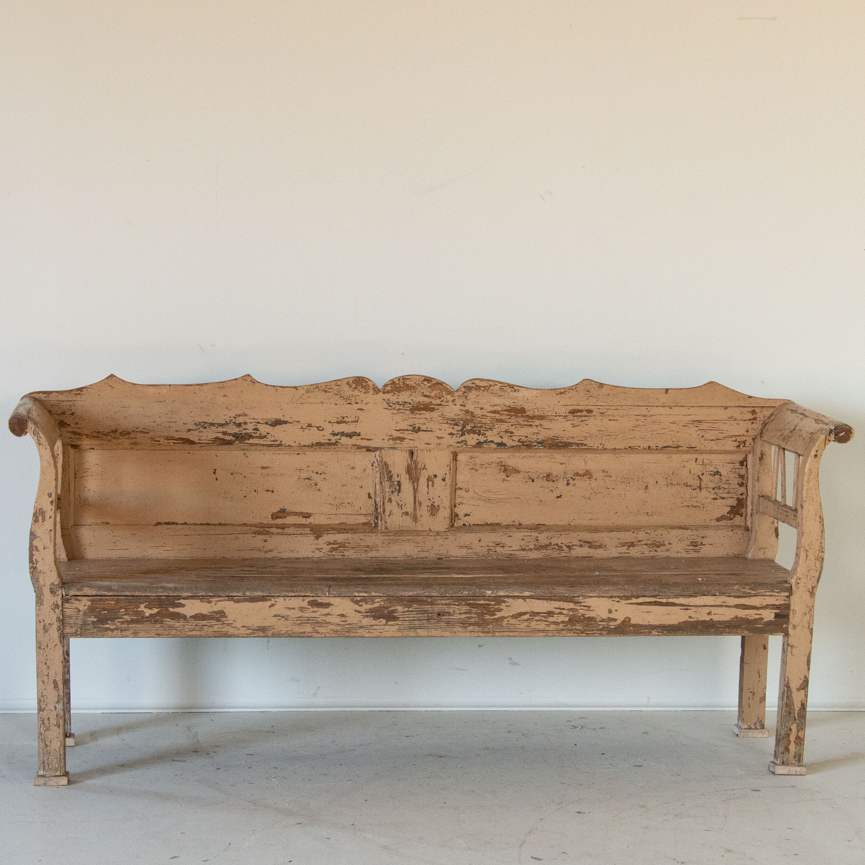 Antique Rustic Original Painted Bench   32032 2 