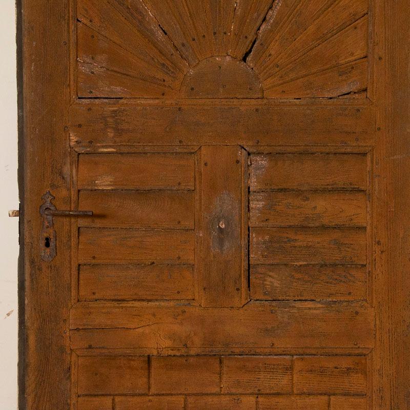 Antique Vintage Barn Door With Starburst Pattern