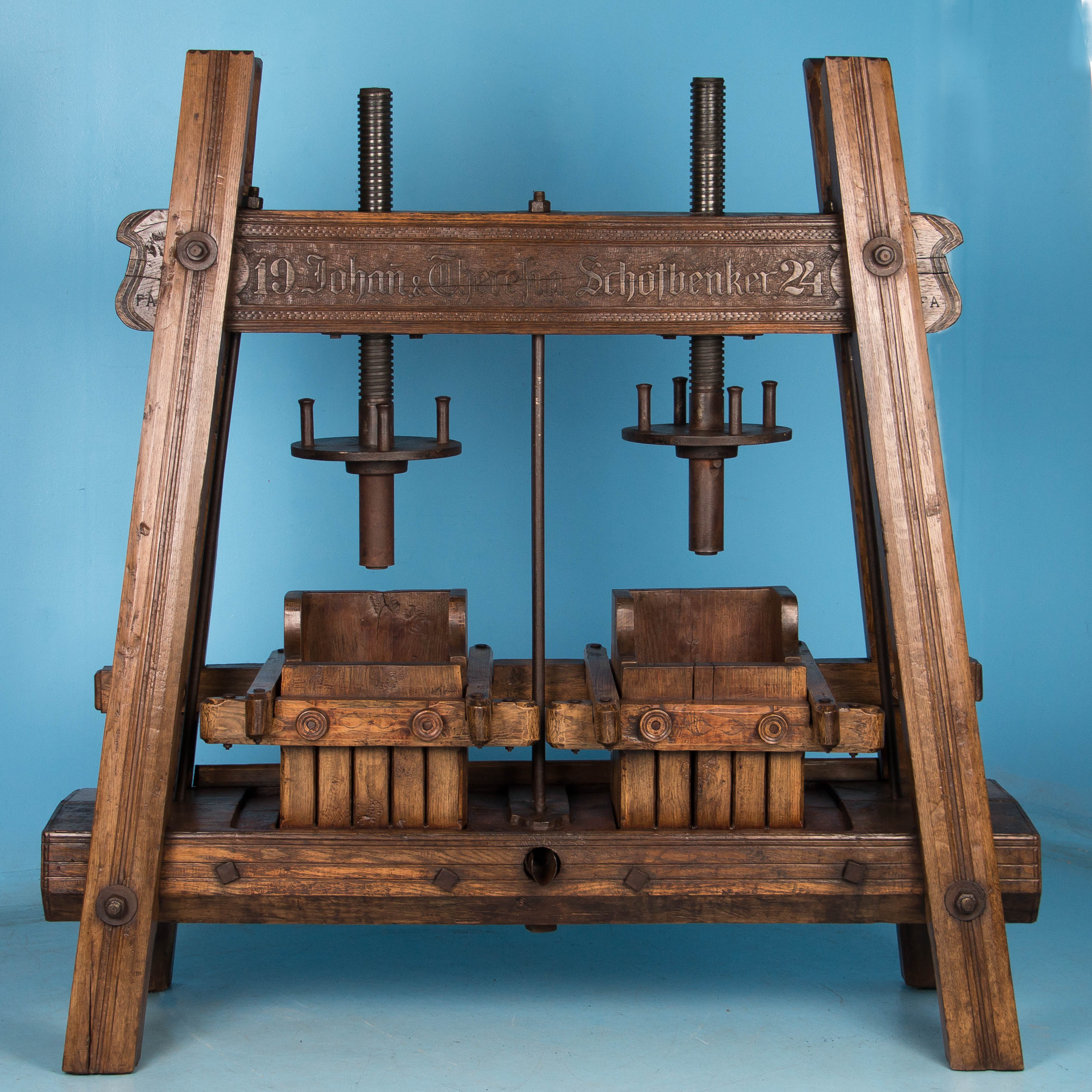 antique large number press