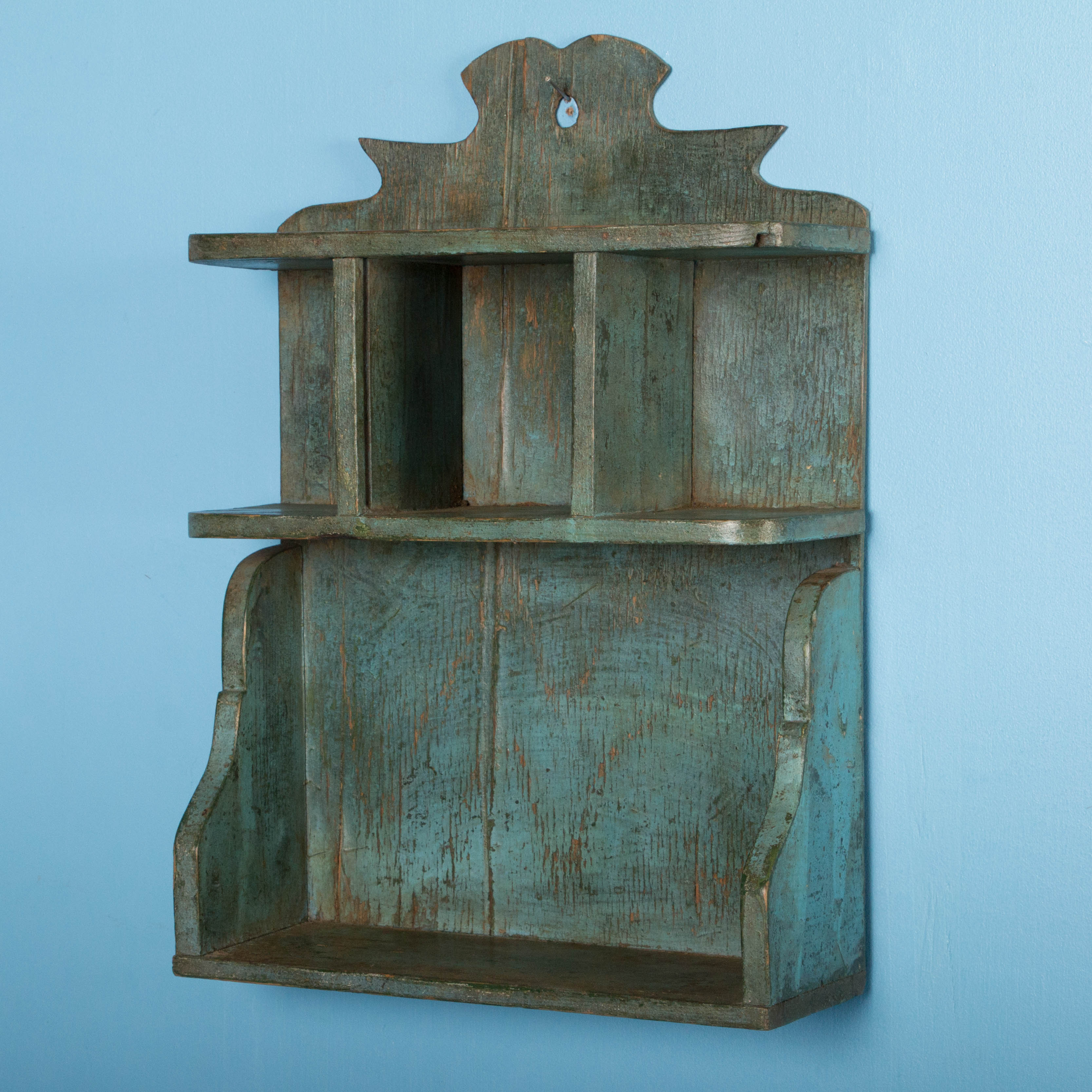 Small Painted Antique Wall Shelf