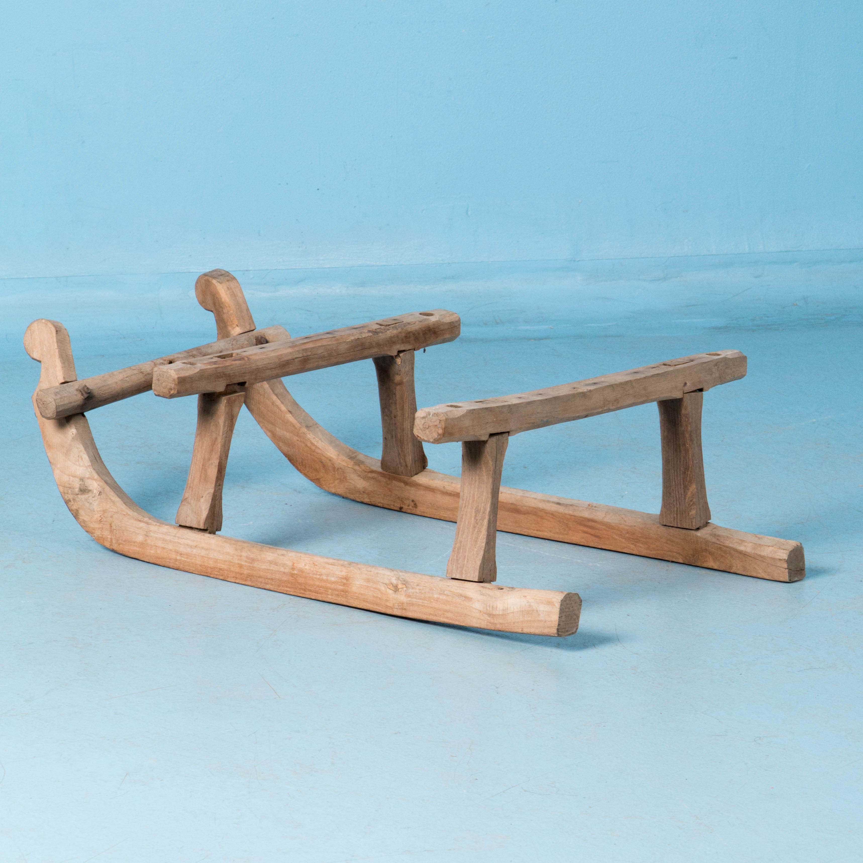 Rustic Antique 19th Century Work Sled From Hungary